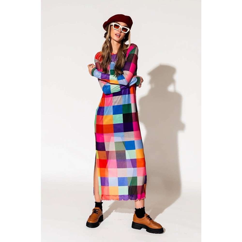 Dressed in LALA Mad About You Mesh Maxi Dress